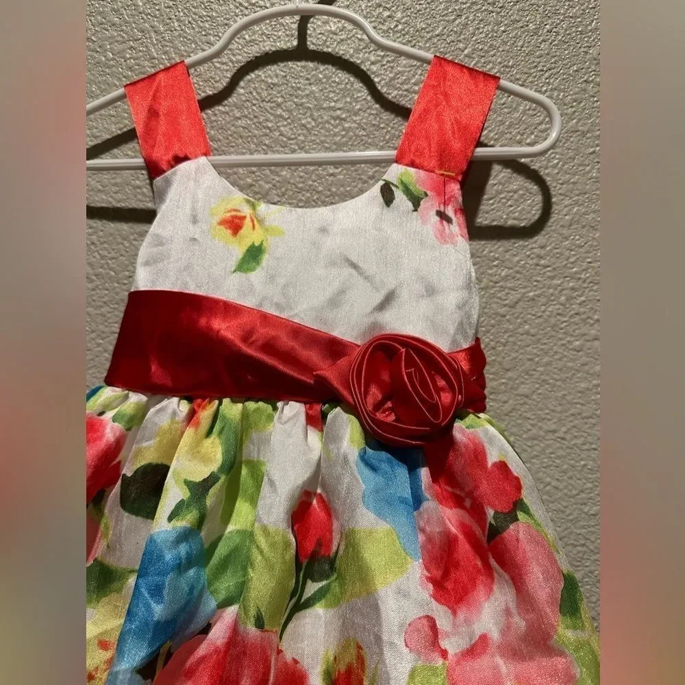 NWOT Bonnie Jean Floral Girl Toddler Dress Size 3T